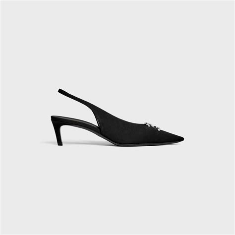 celine alma triomphe slingback|celine triomphe pumps.